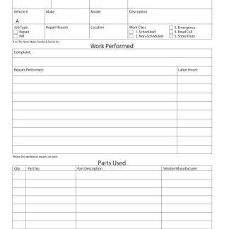 Mechanics Daily Work Record