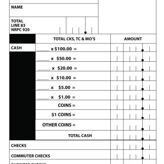 Daily Listing of Deposits Form