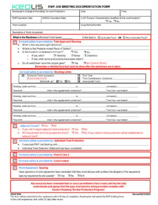 3044 RWP Job Safety Pads