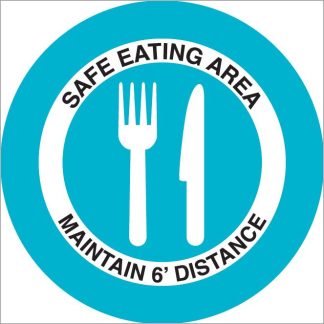 Safe Eating Area (Removable Sticker)
