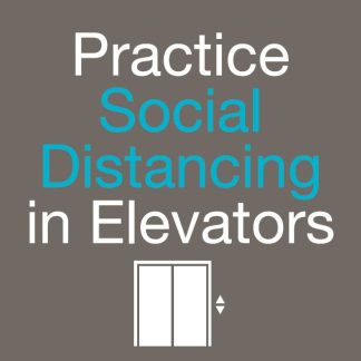 Elevator Social Distancing (Removable Sticker)