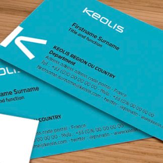 Keolis Transit America Custom Business Card (Teal)